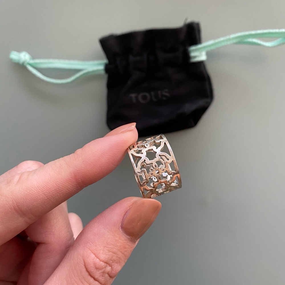 Sterling Silver TOUS Ring